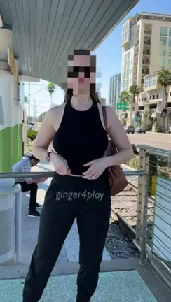 Goofy Ginger MILF Flashes Massive Tits in Public Parking Garage