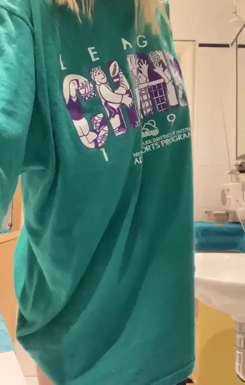 Why is it that the tiniest girls always look the cutest in oversized shirts?