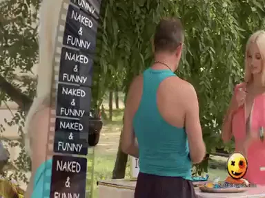 🍦 Slutty Blonde's Ice Cream Boobies Tease 😍