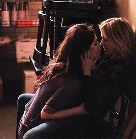 Hot Lesbo Girlfriends Sucking Face in Kitchen
