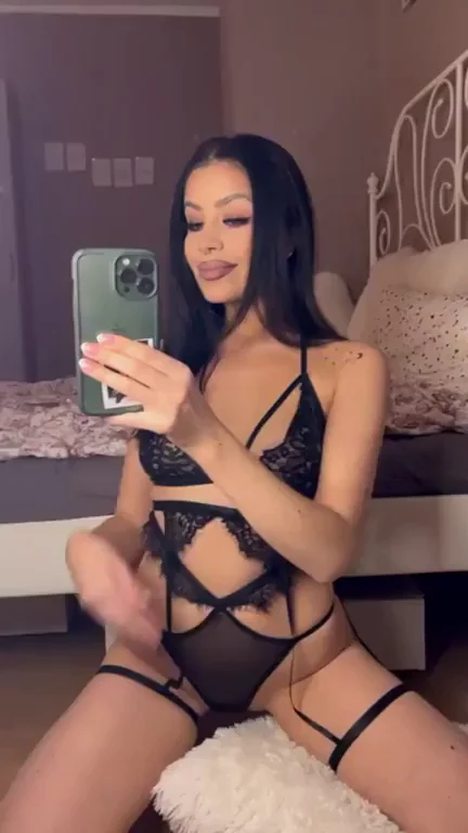 Horny Bedtime Tease in Sheer Lingerie 😈🔥