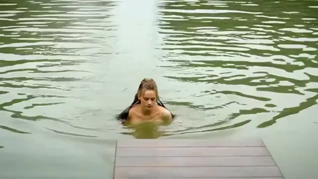 Noemie Schmidt's Wet See Through Gown in 'Versailles' (2015) [Slowed]