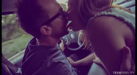 🔥 Friends Fuck Fest GIF: Glasses Guy Devours Busty Babe's Tits 👅💦