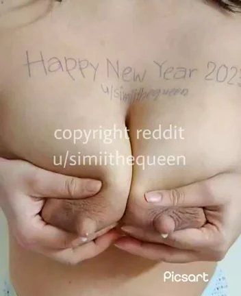 Happy New Year 2024! Lactating Desi Queen's Massive Milking Tits Gift 🍈🍈💦