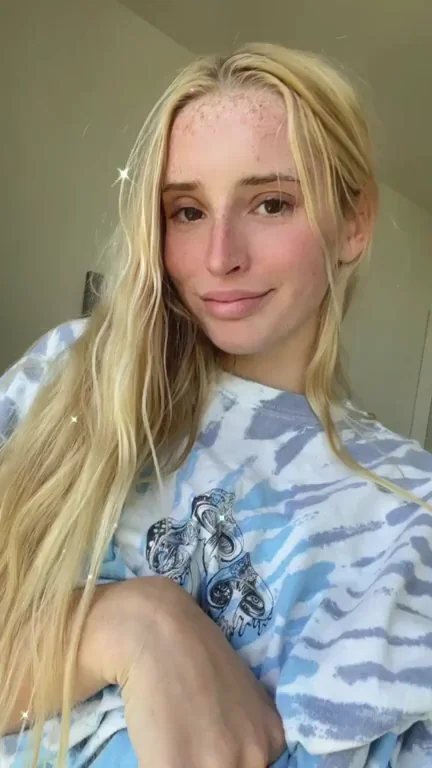 Blonde Tease: What's Hiding Under That Oversized Hoodie?