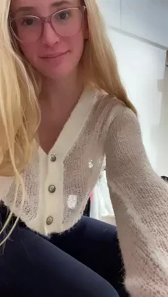 Blonde Babe's Tight Yoga Pants Ass Tease