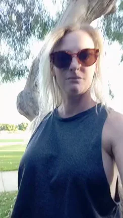 Park Slut Flashes Her Juicy Melons in Broad Daylight