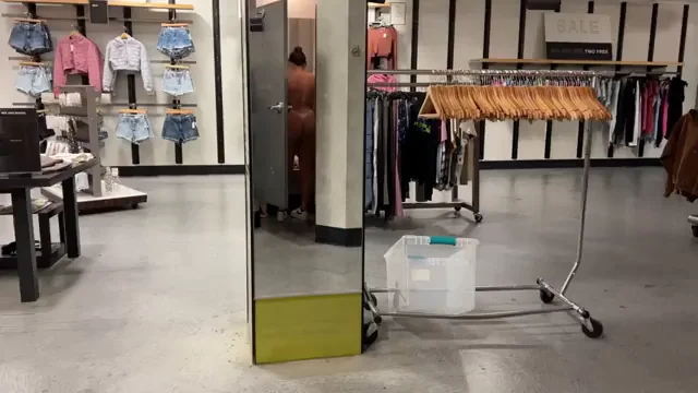 Oops| left the door open in the dressing room