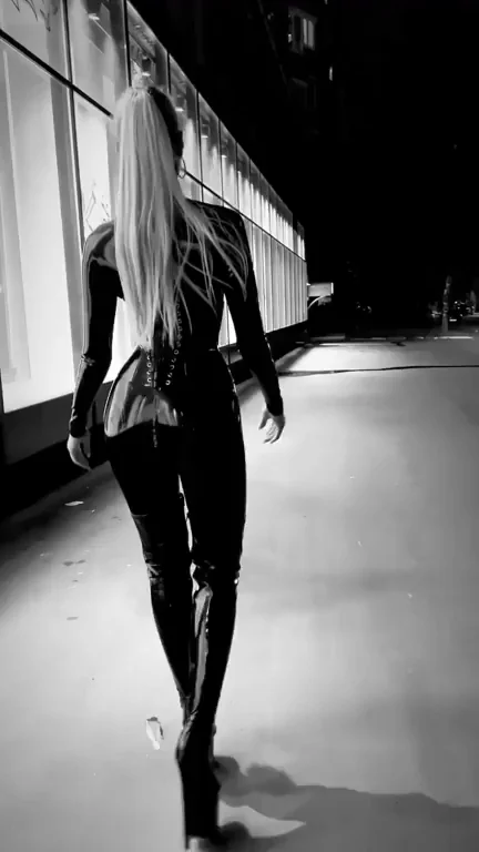 Black and white walk