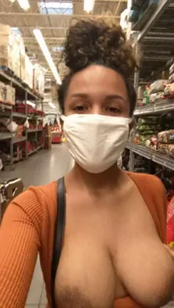Cum with me while I walk through the store [F]