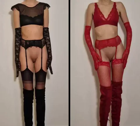 Butt in red or black?