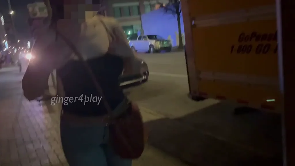 🚨 Risky Fun Before Cuffs: Ginger MILF Flashes Cops Outdoors 🔥