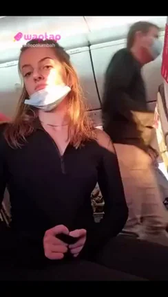 🛫 Airplane Titty Flash! 😈 Public Boob Reveal Gone Wild