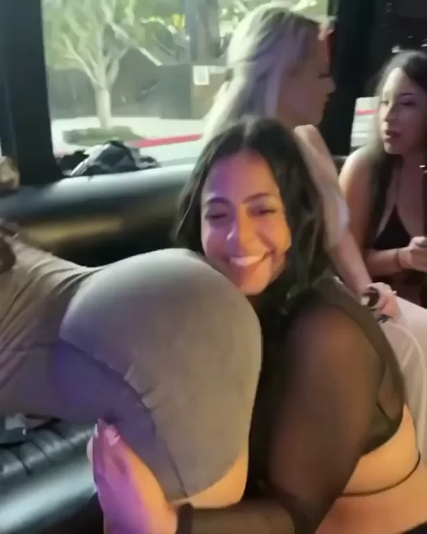 Twerking on her bestie's face in the party bus