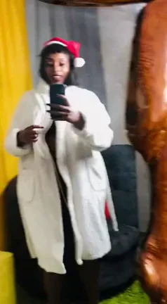 Oops, Wrong Room! Horny MILF in Robe Teases Her Big Boobs & Ass 😈🎅