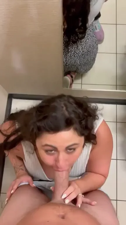 Sucking him off in the changing room
