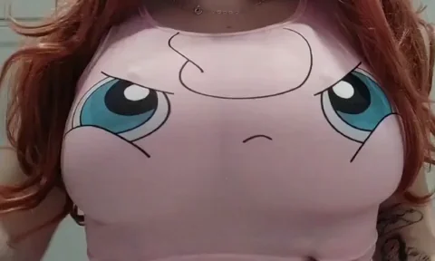 Big Tiddy Goth GF's Pink Pony Titty Tease for Your Epic New Year