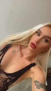 Blondie Bombshell: Pale Slut Teases in Lace