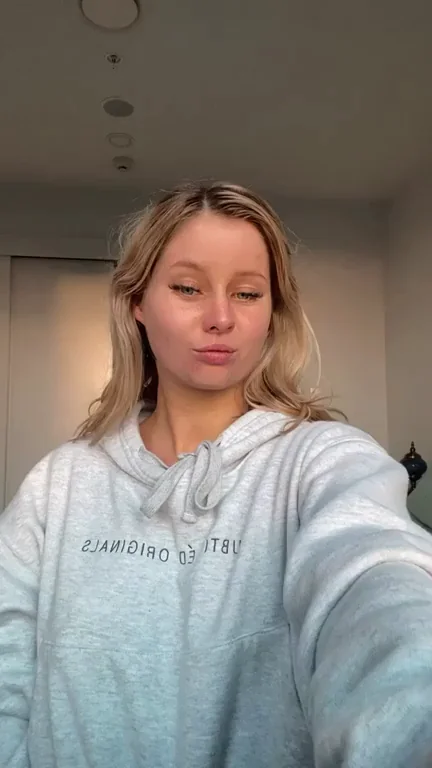 Post-Yoga Sweat: Blonde Bombshell's Perky Titty Drop Tease