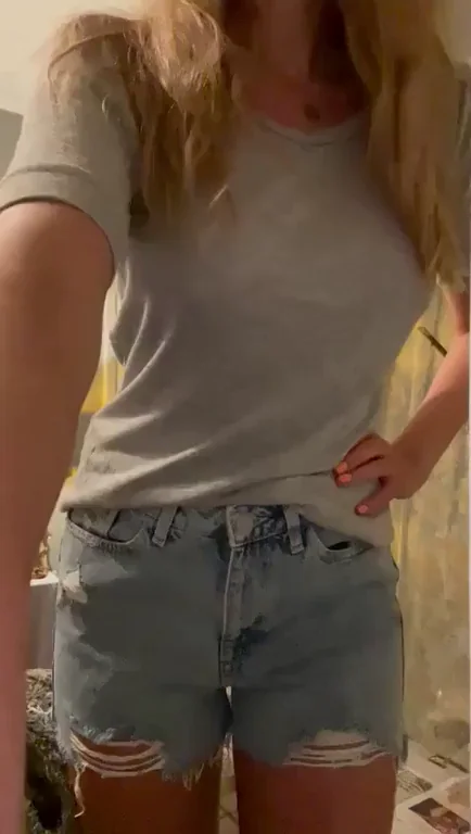 No Panties Tease: Easy Skirt Drop and Tit Flash [OC]