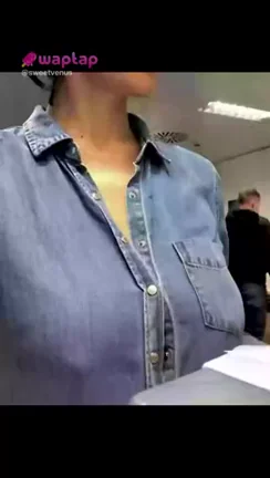 Office Slut Flashes Massive Tits in Broad Daylight!