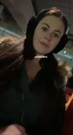 Showing off my hard nipples at the football game ðŸˆ😜 [GIF]