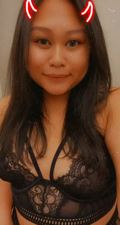 Trick or Treat? Chubby Asian Devil Slut Teases Her Juicy Tits 🍭👹🔥