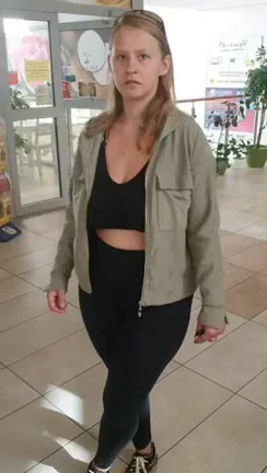 Showing those huge boobs of mine in a shopping mall always involves the risk of being caught. That's what happened then so I embarrassedly left.
