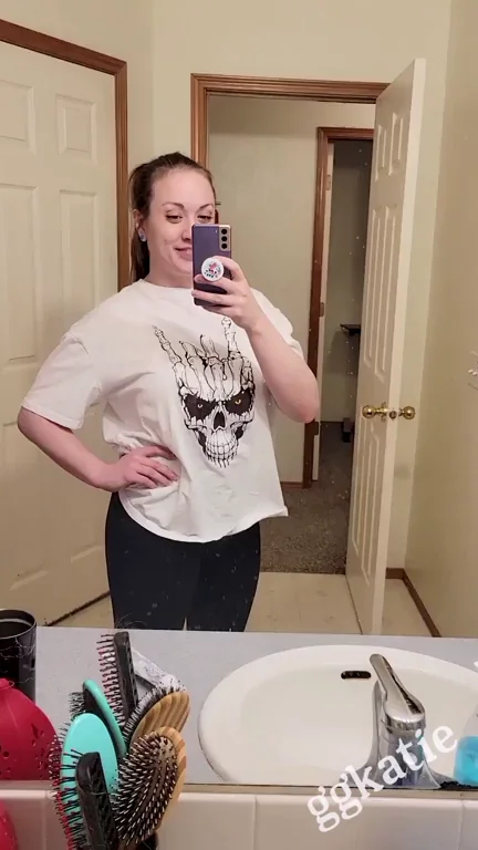 From Boney to Busty Tease 💦🔥 @gkatie's Big Tit Reveal