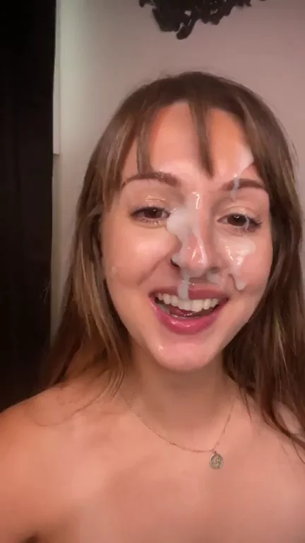 😍 Blissful Cum-Drenched Slut Face 💦👅
