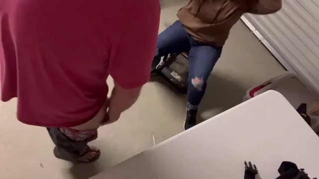 🔥 Risky Storage Unit Fuckfest with Strangers Lurking Nearby 😈
