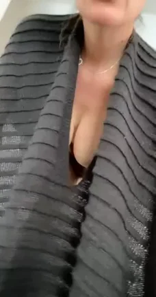 Teasing Downblouse: Wonder If Friends' Hubbies Peek at My Massive Tits? 👀🍈🍈