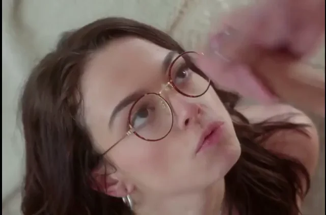 Glasses Slut Takes a Sticky Facial Load
