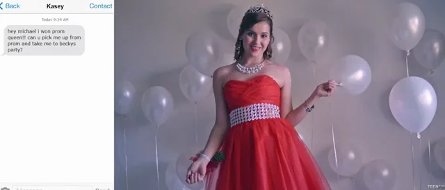 Prom Queen Kasey Warner's Wild Creampie Afterparty with Stepdad 👑🍆💦