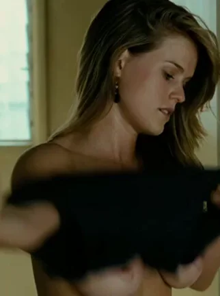 Alice Eve's Slutty Topless Tease in Crossing Over