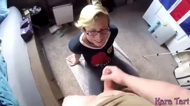 Kara Tart Gawks at Massive Cum Load 💦😲