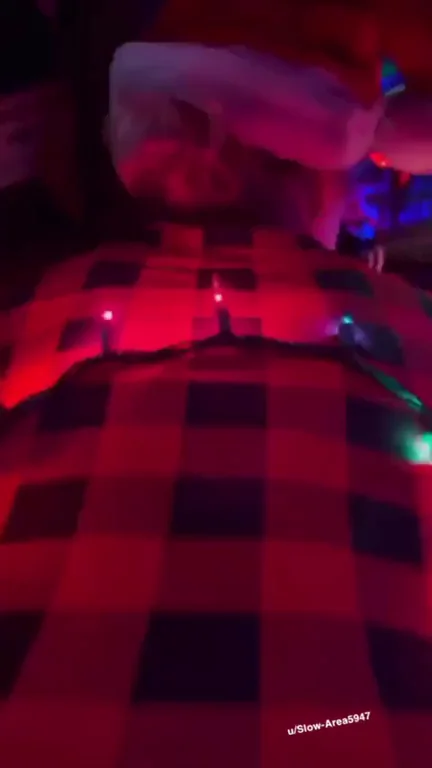 Santa Slut Bends Over, Ready to Fill My Holes 🍑🎄💦