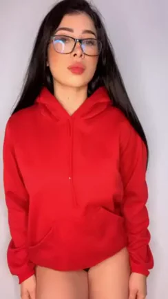 Shy Hoodie Slut Reveals Massive Tits 🍒🔥