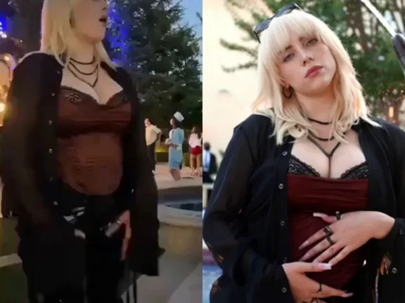 Billie Eilish's Slutty Album Party Outfit Tease 🔥💋