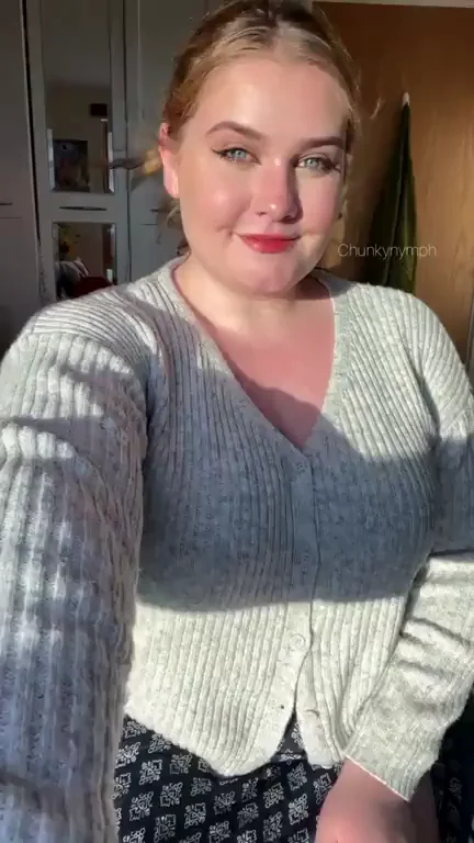 Unzip My Cardigan Surprise! Massive Tits Revealed 😍🍈🍈
