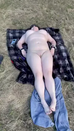 Hotwife Cum Dump Left Naked in Park for Strangers 🍆💦🌿