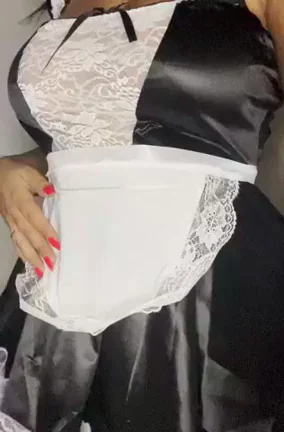 Schoolgirl Slut's Secret Maid Booty Tease 🍑👗💦