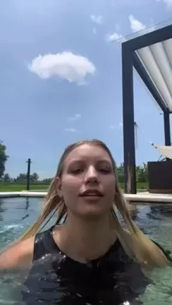 Killer Katrin Teases in Tiny Bikini at Pool
