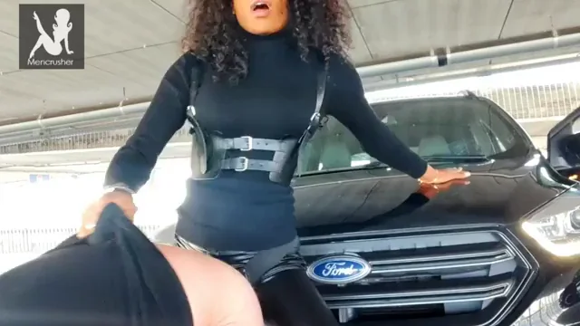 Having fun in the parking lot with some rough pegging