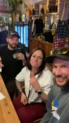 Flashing my tits at a brewery