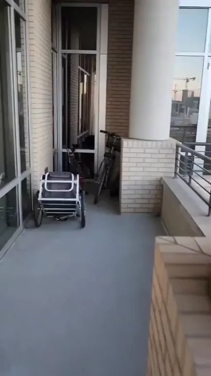 Neighbor Slut Teasing Her Pussy on the Balcony, Peek or Pound?