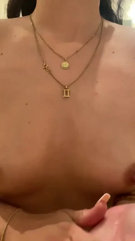 Oiled-Up Tit Rub Tease: Slutty Curves Dripping Wet & Horny