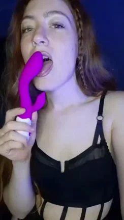 Blue Eyes Dildo Redhead Porn GIF by flormassa