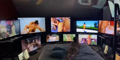 Getting my ass ate while watching all this porn by this big booty Goonette was the best way ever to spend a day!!