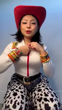 Cowgirl Cutie Wakes You with Slutty Toy Story Tits
